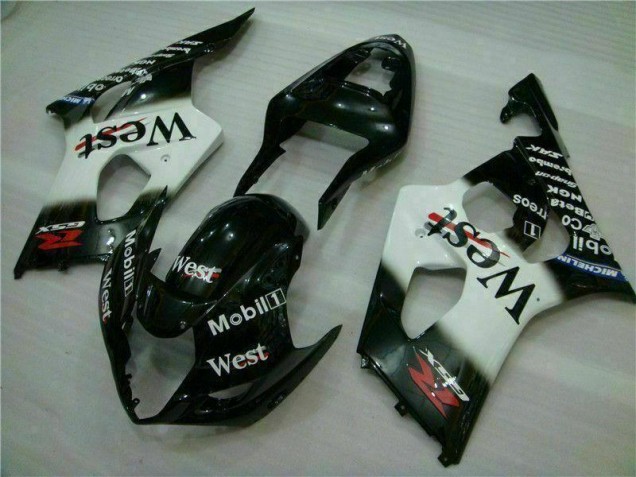 White Black 2003-2004 GSXR 1000 Full Motorcycle Fairing Kits White Black 2003-2004 GSXR 1000 Full Motorcycle Fairing Kits