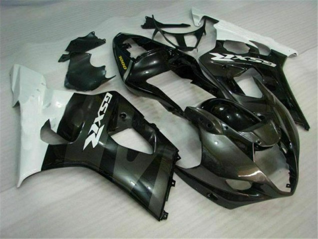 White Black 2003-2004 GSXR 1000 Motorcycle Fairing White Black 2003-2004 GSXR 1000 Motorcycle Fairing