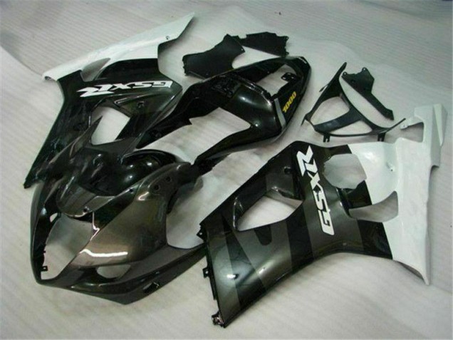 White Black 2003-2004 GSXR 1000 Motorcycle Fairing White Black 2003-2004 GSXR 1000 Motorcycle Fairing