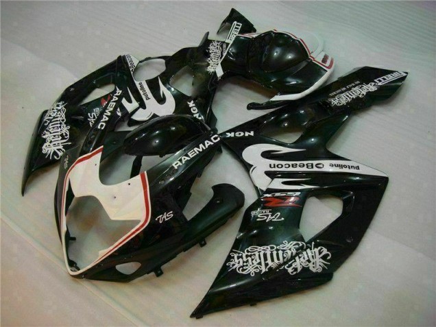 White Black 2005-2006 GSXR 1000 Motorcycle Fairings White Black 2005-2006 GSXR 1000 Motorcycle Fairings
