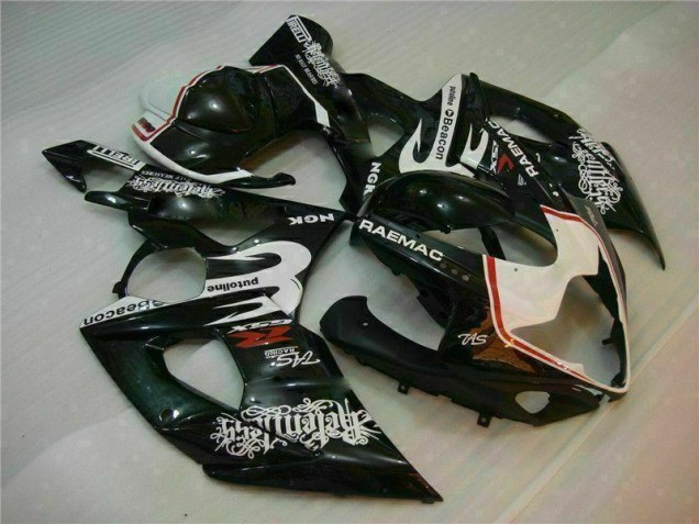 White Black 2005-2006 GSXR 1000 Motorcycle Fairings White Black 2005-2006 GSXR 1000 Motorcycle Fairings