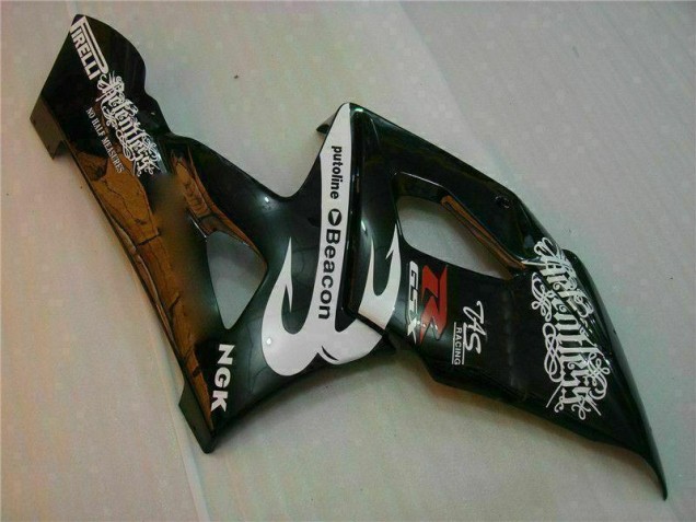 White Black 2005-2006 GSXR 1000 Motorcycle Fairings White Black 2005-2006 GSXR 1000 Motorcycle Fairings