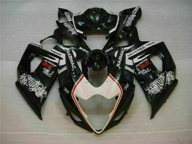 White Black 2005-2006 GSXR 1000 Motorcycle Fairings White Black 2005-2006 GSXR 1000 Motorcycle Fairings