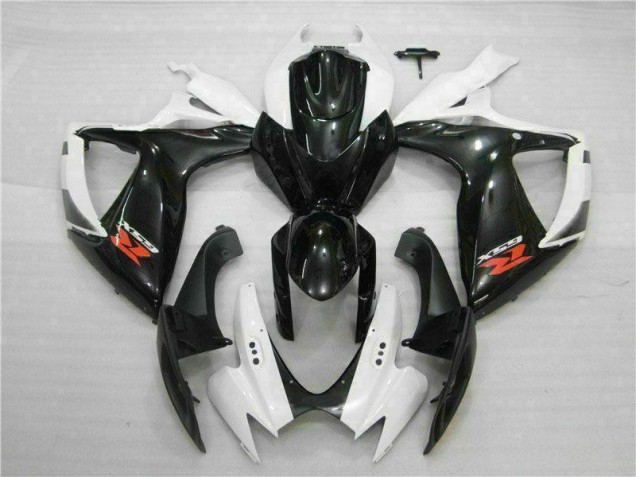 White Black 2006-2007 GSXR 600/750 Motorcycle Fairing White Black 2006-2007 GSXR 600/750 Motorcycle Fairing