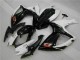 White Black 2006-2007 GSXR 600/750 Motorcycle Fairings