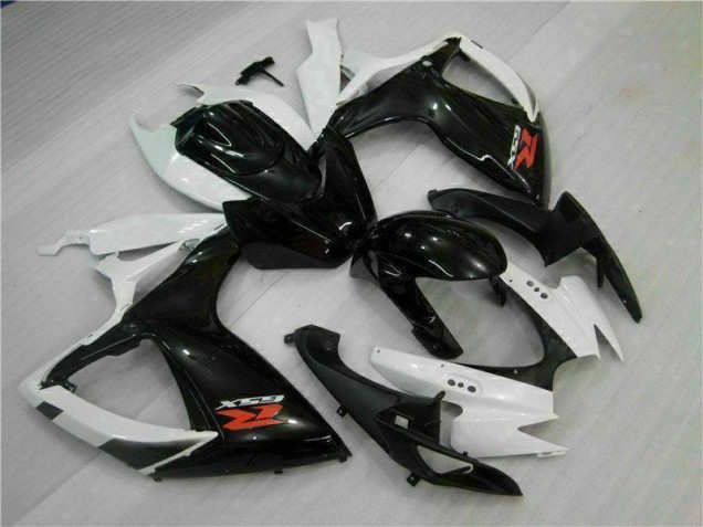 White Black 2006-2007 GSXR 600/750 Motorcycle Fairings
