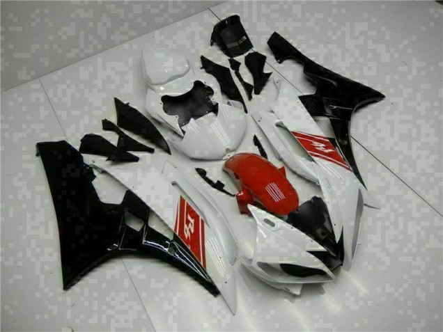 White Black 2006-2007 YZF R6 Motorcycle Bodywork White Black 2006-2007 YZF R6 Motorcycle Bodywork