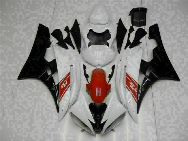 White Black 2006-2007 YZF R6 Motorcycle Bodywork White Black 2006-2007 YZF R6 Motorcycle Bodywork