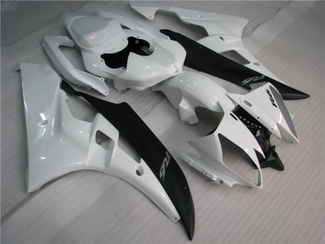 White Black 2006-2007 YZF R6 Motorcycle Fairing White Black 2006-2007 YZF R6 Motorcycle Fairing