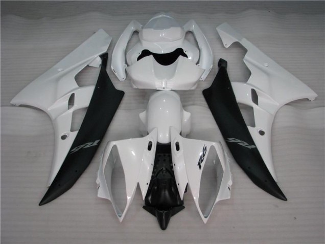 White Black 2006-2007 YZF R6 Motorcycle Fairing White Black 2006-2007 YZF R6 Motorcycle Fairing
