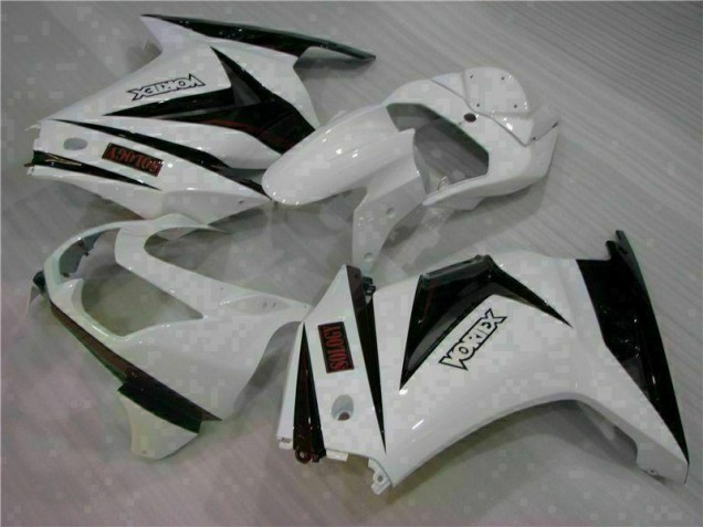 White Black 2008-2012 EX250 Motorcycle Fairings White Black 2008-2012 EX250 Motorcycle Fairings