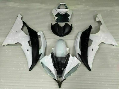 White Black 2008-2016 YZF R6 Motorcycle Fairing Kits & Plastic