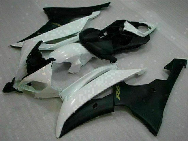White Black 2008-2016 YZF R6 Motorcycle Fairing White Black 2008-2016 YZF R6 Motorcycle Fairing