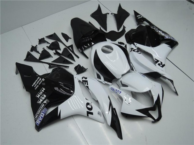 White Black 2009-2012 CBR600RR Motorcycle Fairing White Black 2009-2012 CBR600RR Motorcycle Fairing