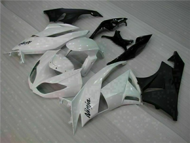 White Black 2009-2012 ZX6R Motorcycle Fairing White Black 2009-2012 ZX6R Motorcycle Fairing