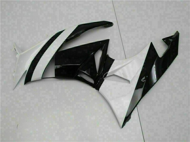 White Black 2009-2012 ZX6R Motorcycle Fairings White Black 2009-2012 ZX6R Motorcycle Fairings