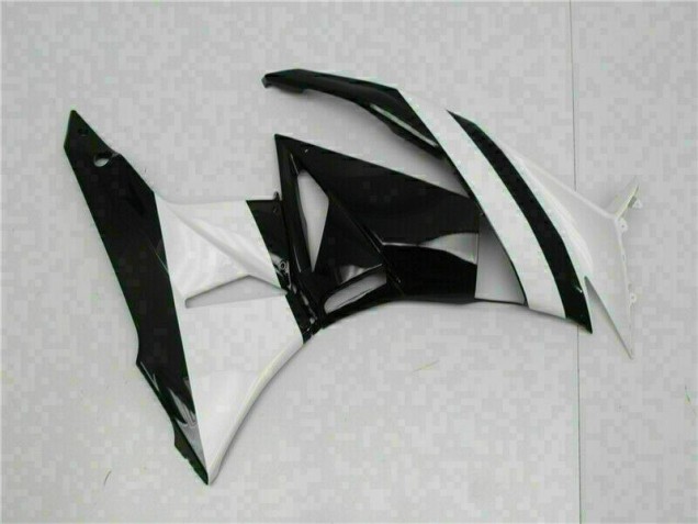 White Black 2009-2012 ZX6R Motorcycle Fairings White Black 2009-2012 ZX6R Motorcycle Fairings