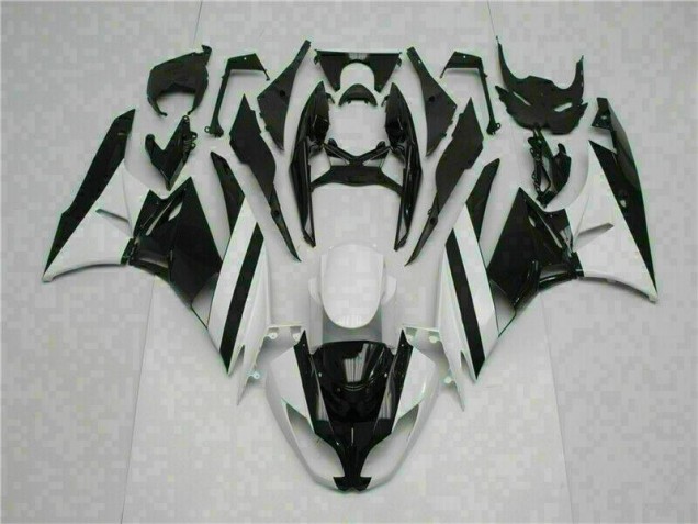 White Black 2009-2012 ZX6R Motorcycle Fairings White Black 2009-2012 ZX6R Motorcycle Fairings