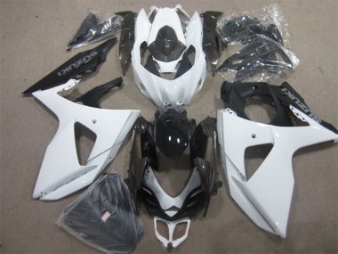 White Black 2009-2016 GSXR 1000 Full Motorcycle Fairing Kits