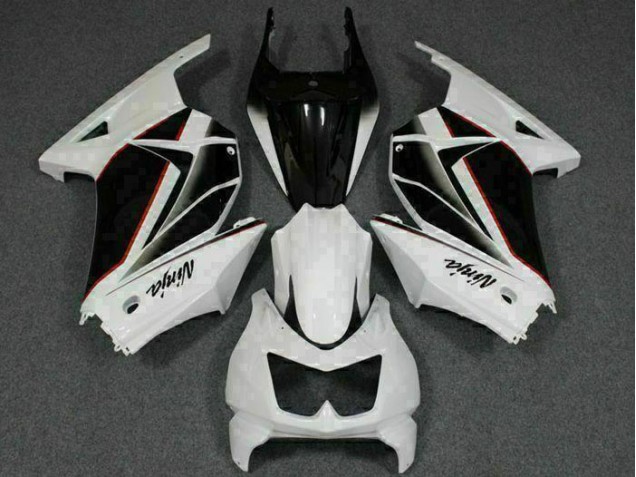 White Black Ninja 2008-2012 EX250 Motorcycle Fairing