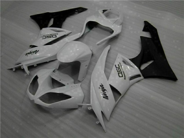 White Black Ninja 2009-2012 ZX6R Motorcycle Fairings White Black Ninja 2009-2012 ZX6R Motorcycle Fairings