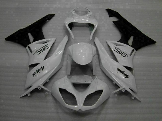 White Black Ninja 2009-2012 ZX6R Motorcycle Fairings White Black Ninja 2009-2012 ZX6R Motorcycle Fairings
