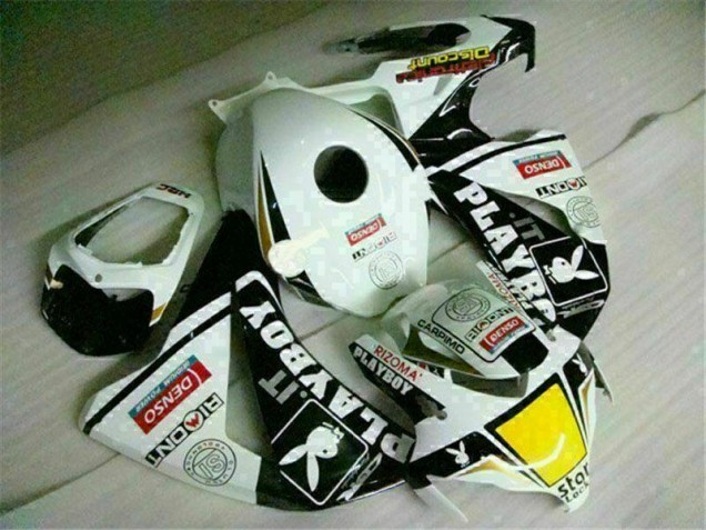 White Black Playboy 2008-2011 CBR1000RR Motorcycle Fairing White Black Playboy 2008-2011 CBR1000RR Motorcycle Fairing