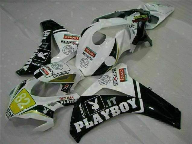 White Black Playboy 2008-2011 CBR1000RR Motorcycle Fairings White Black Playboy 2008-2011 CBR1000RR Motorcycle Fairings