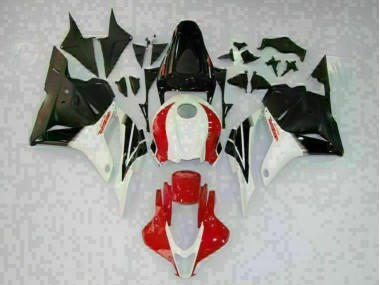 White Black Red 2009-2012 CBR600RR Motorcycle Fairings