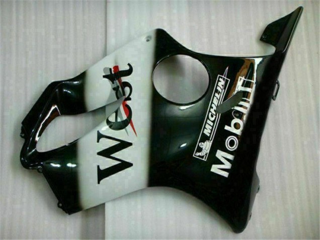 White Black West 2001-2003 CBR600 F4i Motorcycle Fairings White Black West 2001-2003 CBR600 F4i Motorcycle Fairings