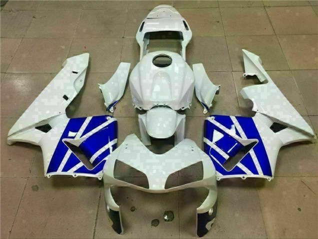White Blue 2003-2004 CBR600RR Motorcycle Fairing White Blue 2003-2004 CBR600RR Motorcycle Fairing