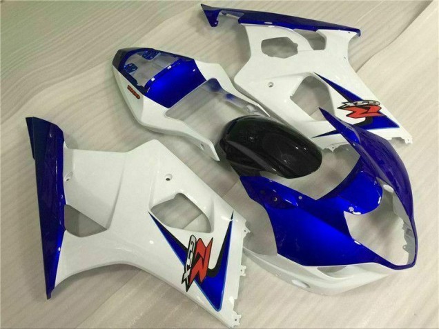 White Blue 2003-2004 GSXR 1000 Motorcycle Fairings White Blue 2003-2004 GSXR 1000 Motorcycle Fairings
