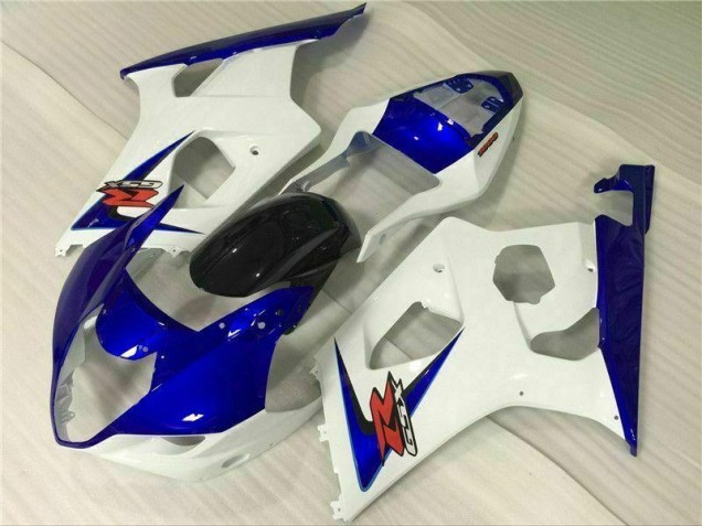 White Blue 2003-2004 GSXR 1000 Motorcycle Fairings White Blue 2003-2004 GSXR 1000 Motorcycle Fairings