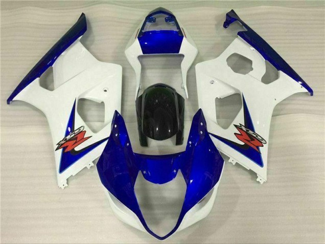 White Blue 2003-2004 GSXR 1000 Motorcycle Fairings White Blue 2003-2004 GSXR 1000 Motorcycle Fairings