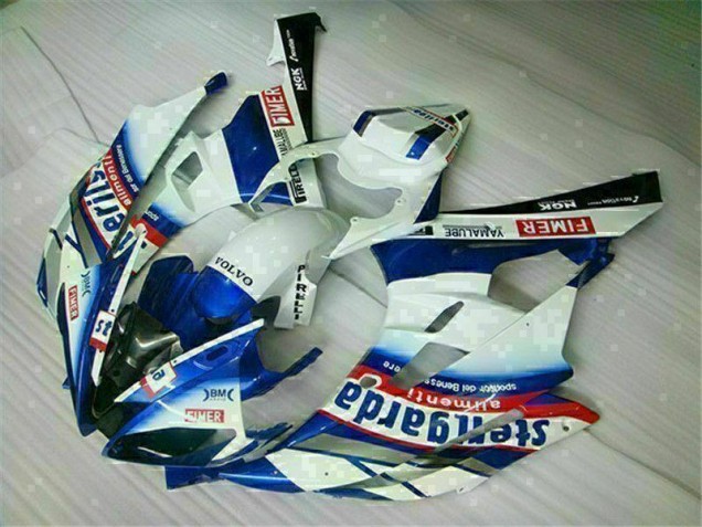 White Blue 2006-2007 YZF R6 Motorcycle Fairing White Blue 2006-2007 YZF R6 Motorcycle Fairing