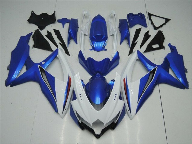 White Blue 2008-2010 GSXR 600/750 Motorcycle Fairing White Blue 2008-2010 GSXR 600/750 Motorcycle Fairing