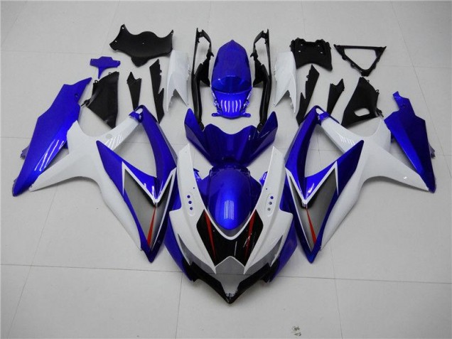 White Blue 2008-2010 GSXR 600/750 Motorcycle Fairings White Blue 2008-2010 GSXR 600/750 Motorcycle Fairings