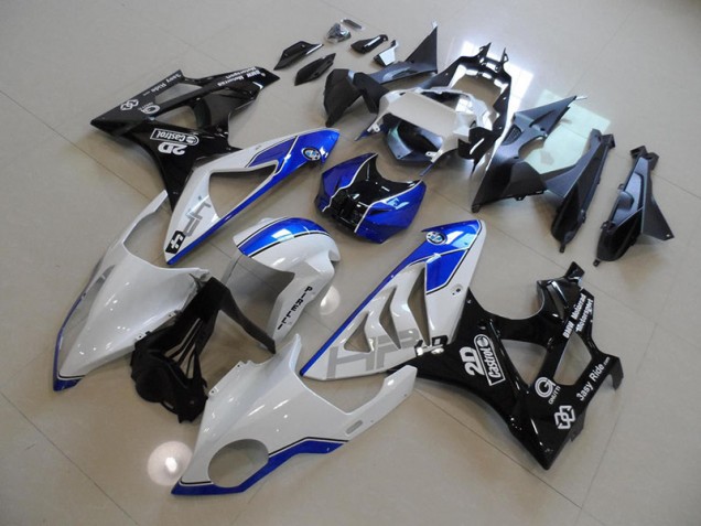 White Blue 2009-2014 S1000RR Motorcycle Fairings White Blue 2009-2014 S1000RR Motorcycle Fairings
