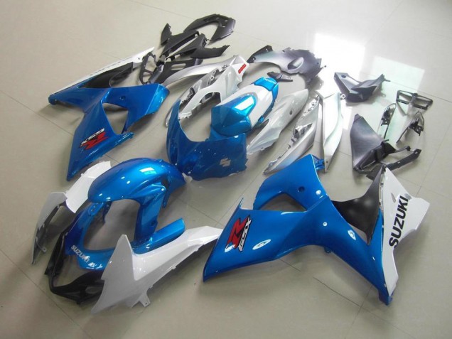 White Blue 2009-2016 GSXR 1000 Motorcycle Fairing White Blue 2009-2016 GSXR 1000 Motorcycle Fairing