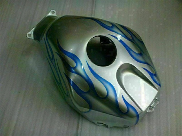 White Blue Flame 2005-2006 CBR600RR Motorcycle Fairings