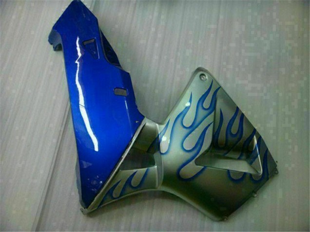 White Blue Flame 2005-2006 CBR600RR Motorcycle Fairings
