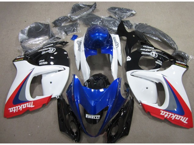 White Blue Makita 2008-2019 GSXR 1300 Hayabusa Motorcycle Fairings White Blue Makita 2008-2019 GSXR 1300 Hayabusa Motorcycle Fairings