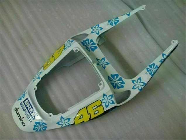 White Blue Nastro Azzurro 46 2005-2006 CBR600RR Motorcycle Fairing White Blue Nastro Azzurro 46 2005-2006 CBR600RR Motorcycle Fairing