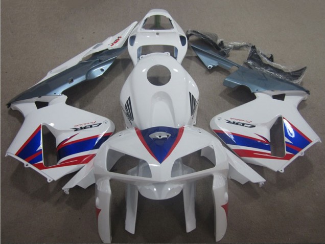 White Blue Red 2005-2006 CBR600RR Motorcycle Fairings White Blue Red 2005-2006 CBR600RR Motorcycle Fairings