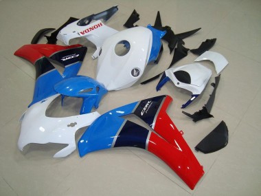 White Blue Red 2008-2011 CBR1000RR Motorcycle Fairings