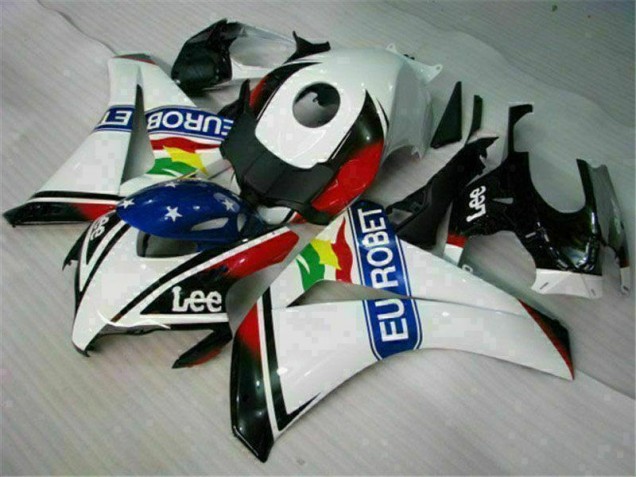 White Blue Red Eurobet Lee 2008-2011 CBR1000RR Motorcycle Fairings White Blue Red Eurobet Lee 2008-2011 CBR1000RR Motorcycle Fairings