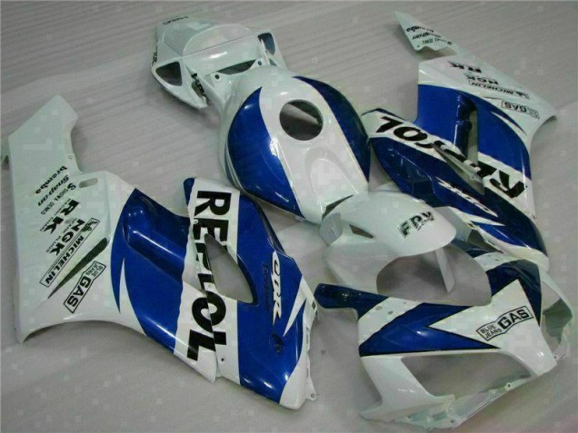 White Blue Repsol 2004-2005 CBR1000RR Motorcycle Fairings White Blue Repsol 2004-2005 CBR1000RR Motorcycle Fairings