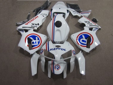 White Blue Repsol 2005-2006 CBR600RR Motorcycle Fairings
