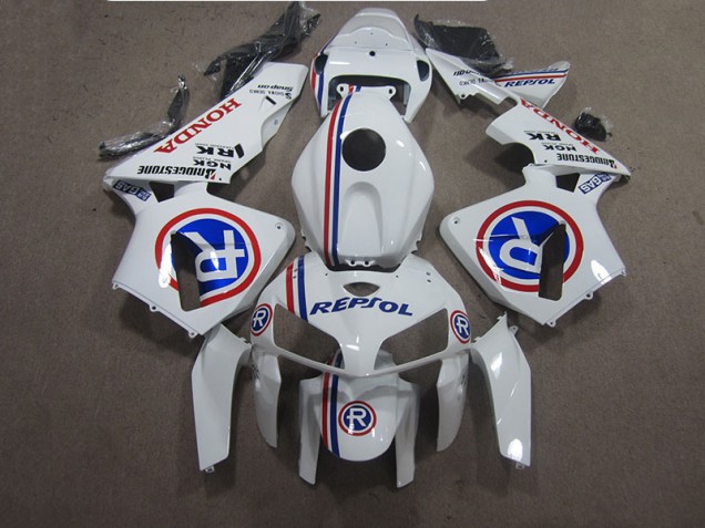 White Blue Repsol 2005-2006 CBR600RR Motorcycle Fairings White Blue Repsol 2005-2006 CBR600RR Motorcycle Fairings