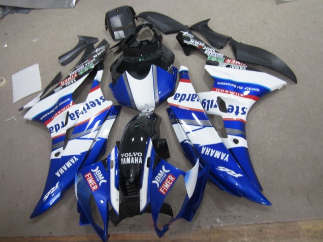 White Blue Sterilgarda Volvo 2006-2007 YZF R6 Motorcycle Fairings White Blue Sterilgarda Volvo 2006-2007 YZF R6 Motorcycle Fairings